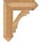 Ekena Millwork Merced Arts & Crafts Rough Sawn Bracket, Western Red Cedar, 6"W x 22"D x 26"H BKT06X22X26MRC03RWR - alternate 4